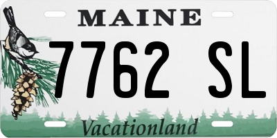 ME license plate 7762SL