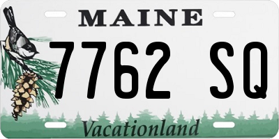 ME license plate 7762SQ