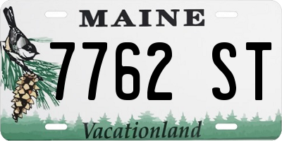 ME license plate 7762ST