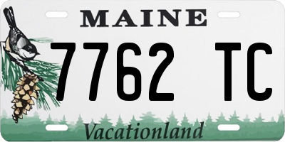 ME license plate 7762TC