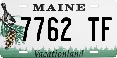 ME license plate 7762TF