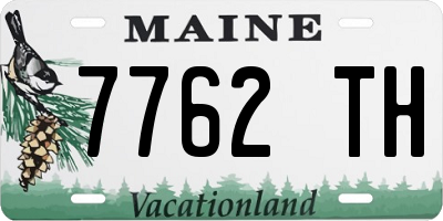 ME license plate 7762TH