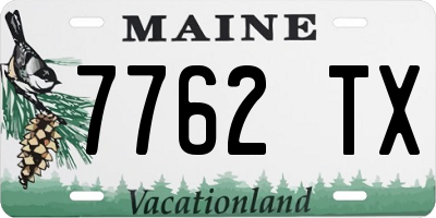 ME license plate 7762TX