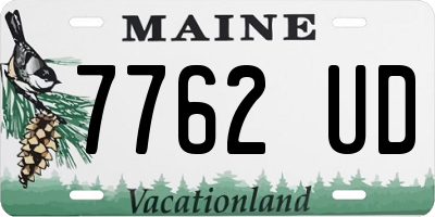 ME license plate 7762UD
