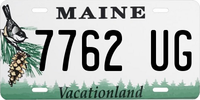 ME license plate 7762UG