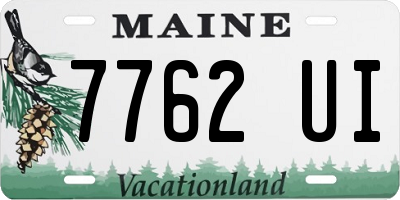 ME license plate 7762UI