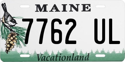 ME license plate 7762UL