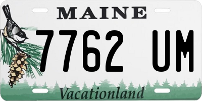 ME license plate 7762UM