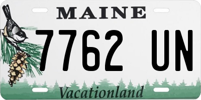 ME license plate 7762UN