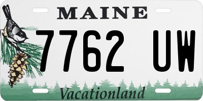 ME license plate 7762UW