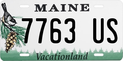 ME license plate 7763US