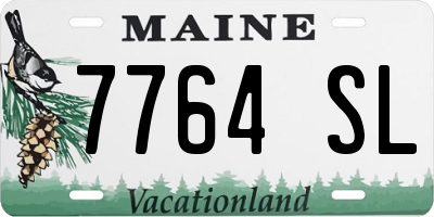 ME license plate 7764SL