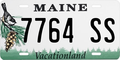 ME license plate 7764SS