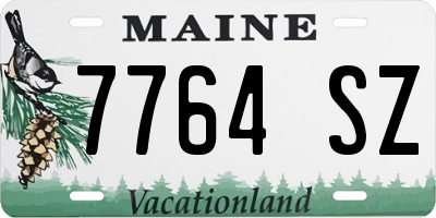 ME license plate 7764SZ