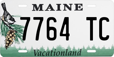 ME license plate 7764TC