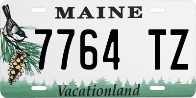 ME license plate 7764TZ