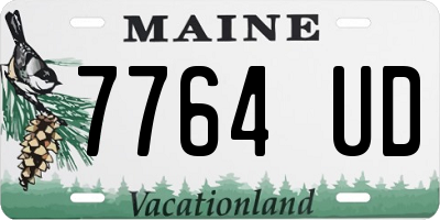 ME license plate 7764UD