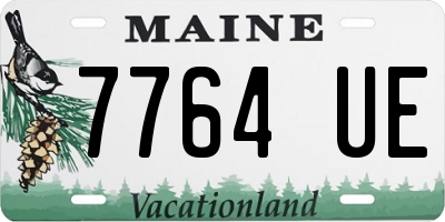ME license plate 7764UE