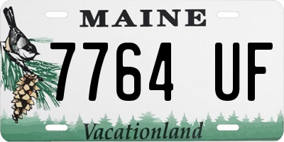 ME license plate 7764UF