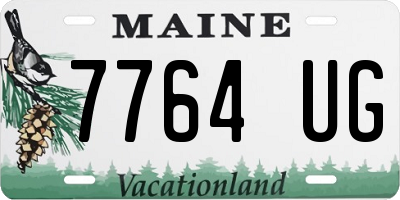ME license plate 7764UG