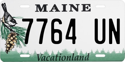 ME license plate 7764UN