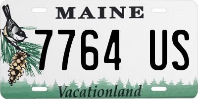 ME license plate 7764US