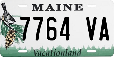 ME license plate 7764VA