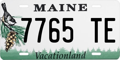ME license plate 7765TE