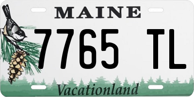 ME license plate 7765TL