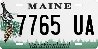 ME license plate 7765UA