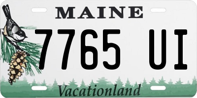 ME license plate 7765UI
