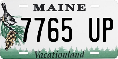 ME license plate 7765UP