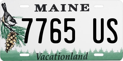 ME license plate 7765US