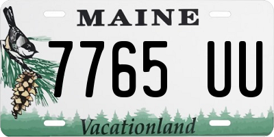 ME license plate 7765UU