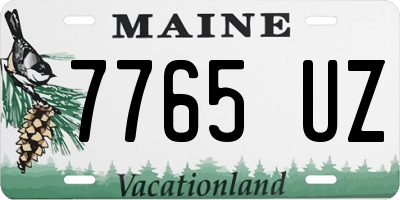 ME license plate 7765UZ