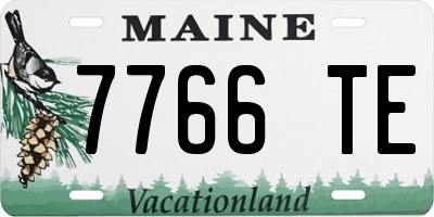 ME license plate 7766TE