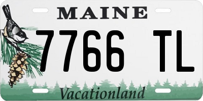 ME license plate 7766TL