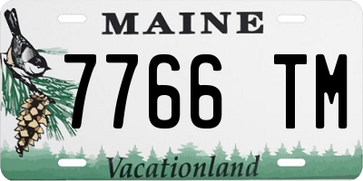 ME license plate 7766TM