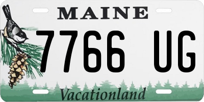 ME license plate 7766UG