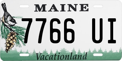ME license plate 7766UI