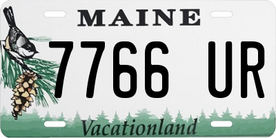 ME license plate 7766UR