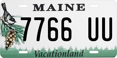 ME license plate 7766UU