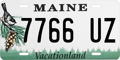 ME license plate 7766UZ