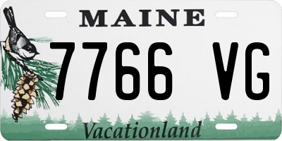 ME license plate 7766VG