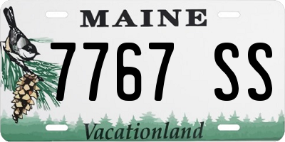 ME license plate 7767SS