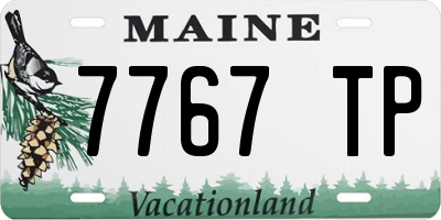 ME license plate 7767TP