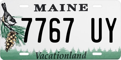 ME license plate 7767UY