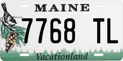 ME license plate 7768TL
