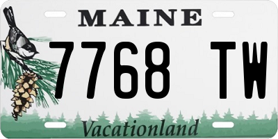 ME license plate 7768TW