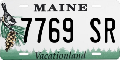 ME license plate 7769SR